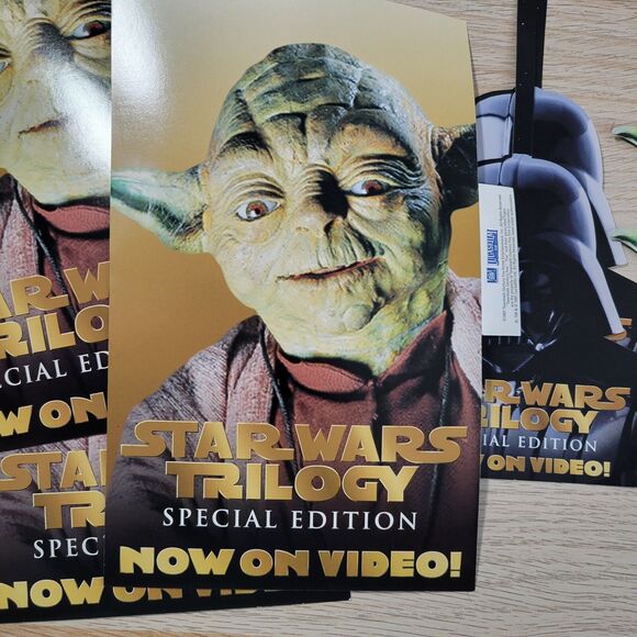 Vtg 90s Star Wars Trilogy Special Edition Movie Promo Video Store Topper Display - Picture 6 of 15